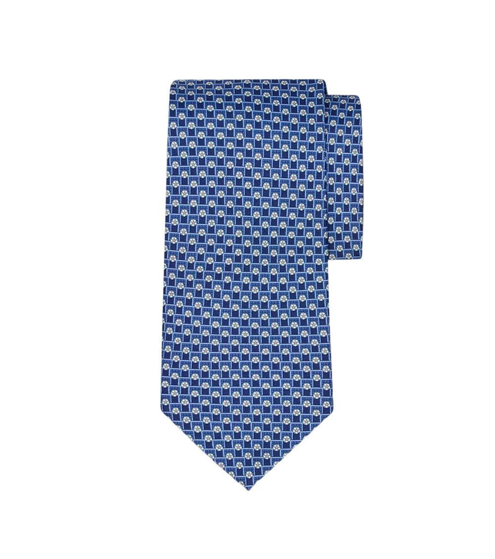 Blue Sport Geometric Print Tie 2