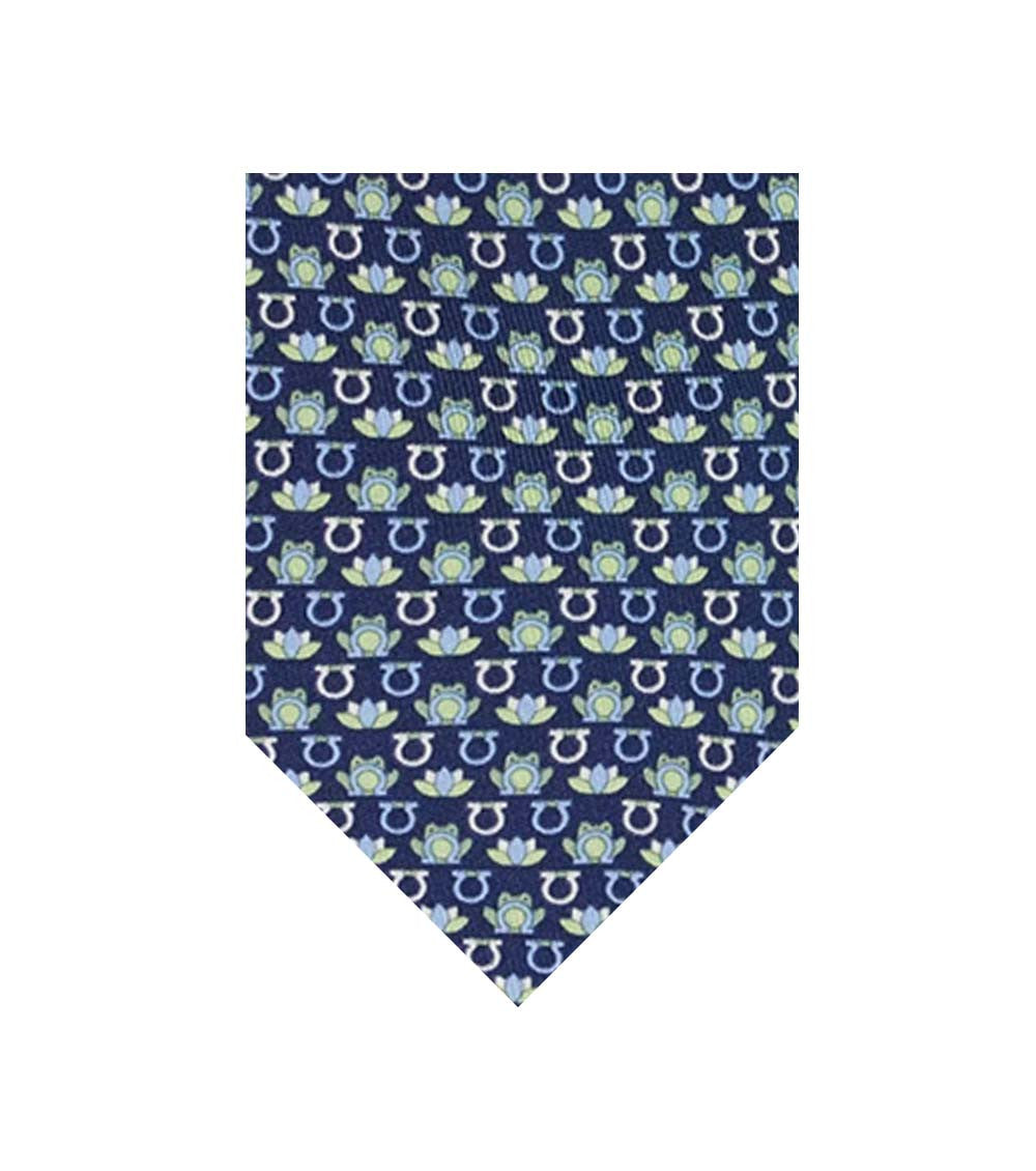 Blue Printed Tie 1