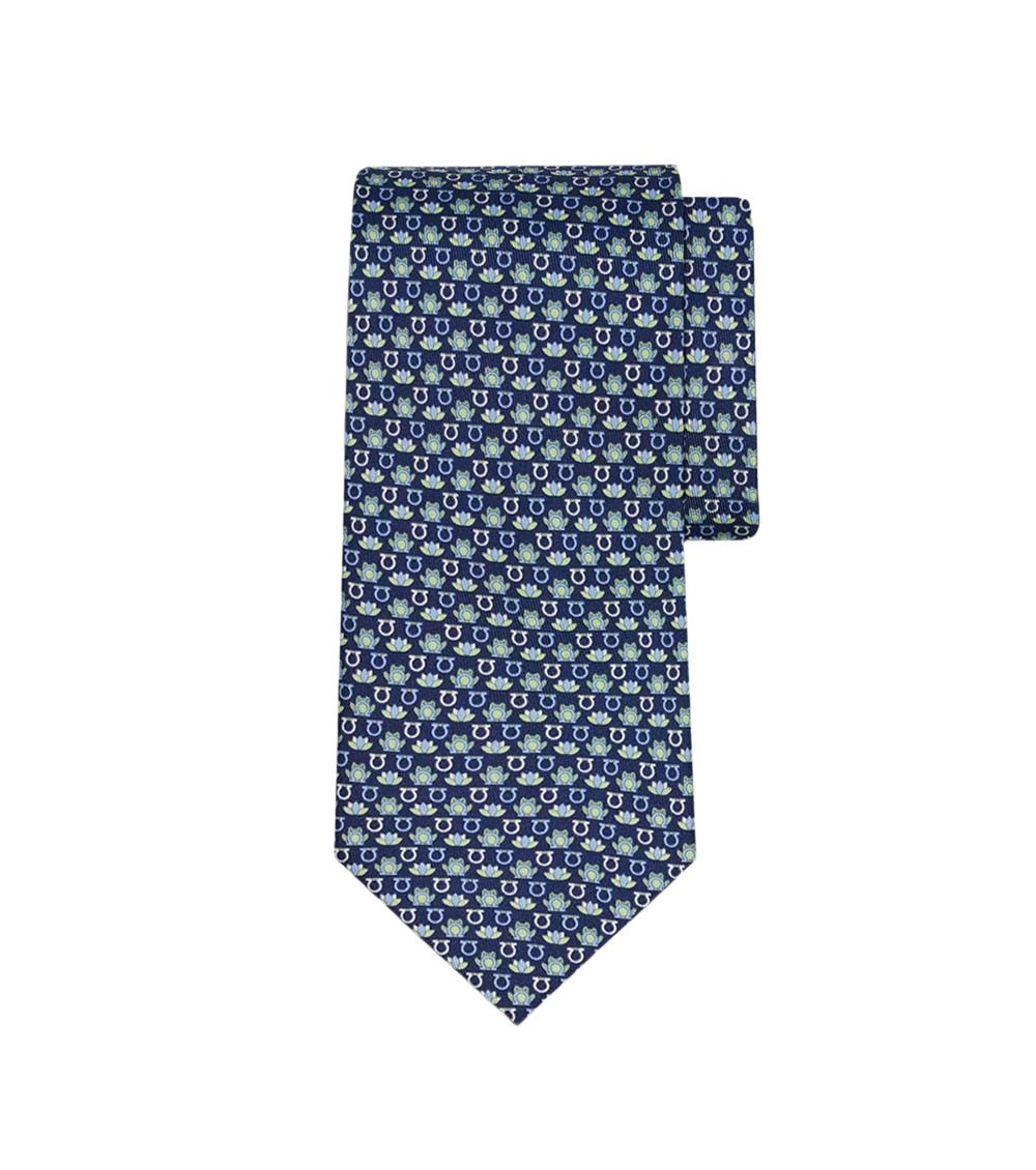 Blue Printed Tie 2
