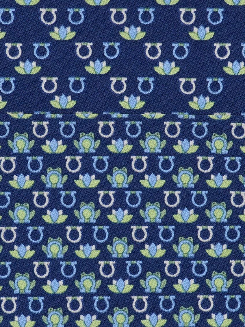 Blue Printed Tie 3