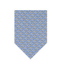 Blue Gancini Geometric Print Tie 1