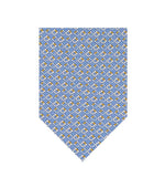 Blue Gancini Geometric Print Tie 1