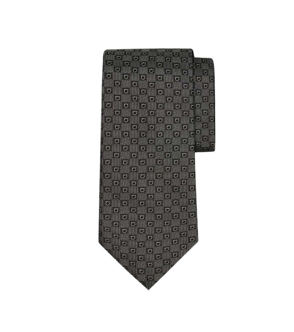 Grey Geometric Tie 2