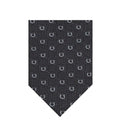 Dark Grey Gancini Textured Tie 1