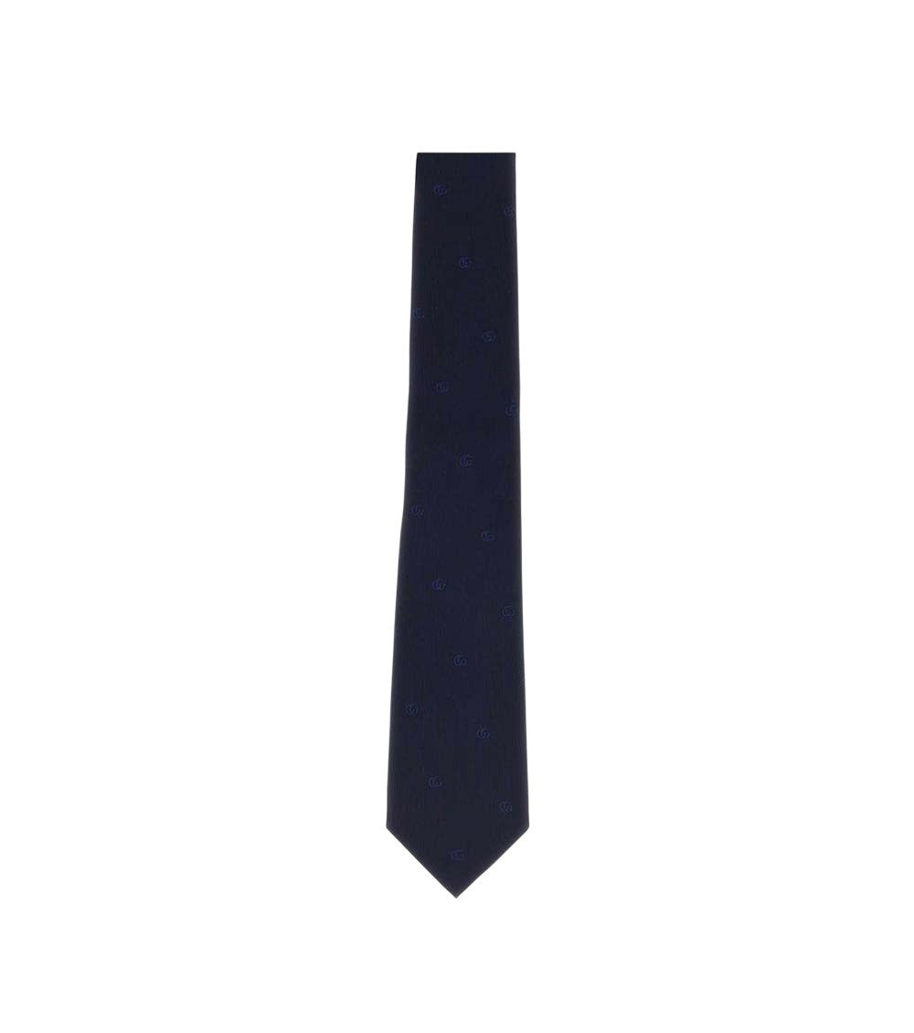 Navy Blue Logo Tie 2