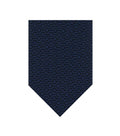 Navy Blue Geometric Textured Tie 1
