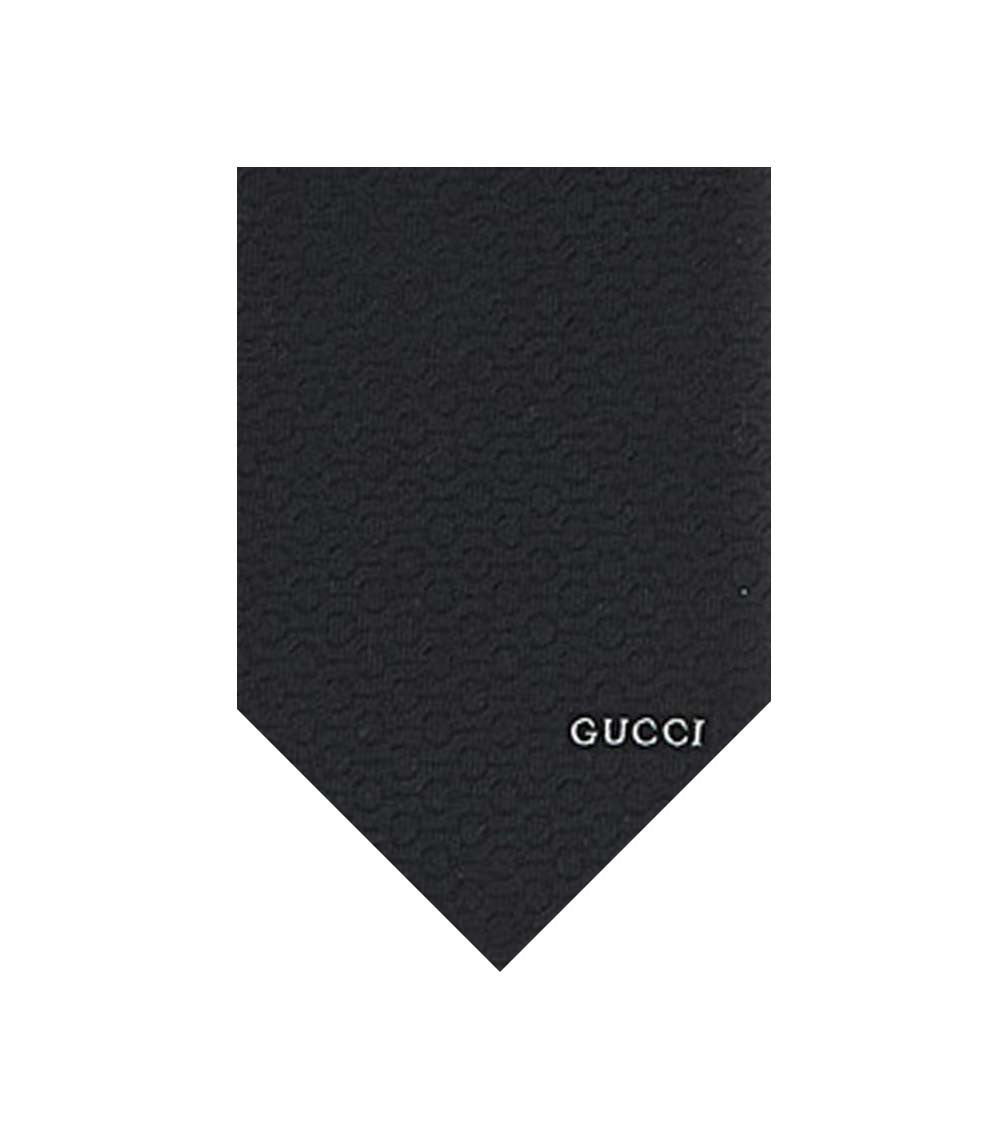 Black Textured Tie 1