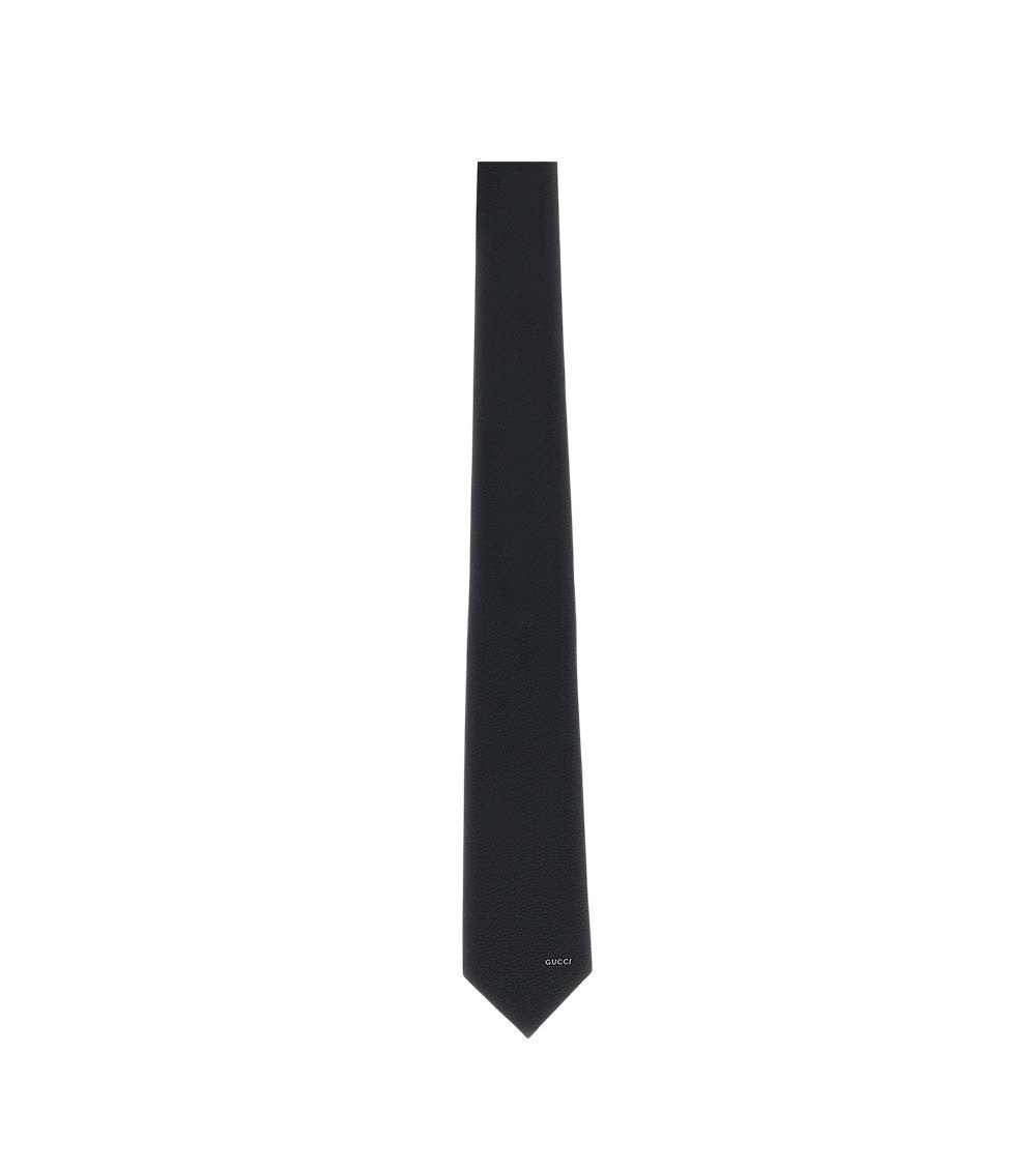 Black Textured Tie 2