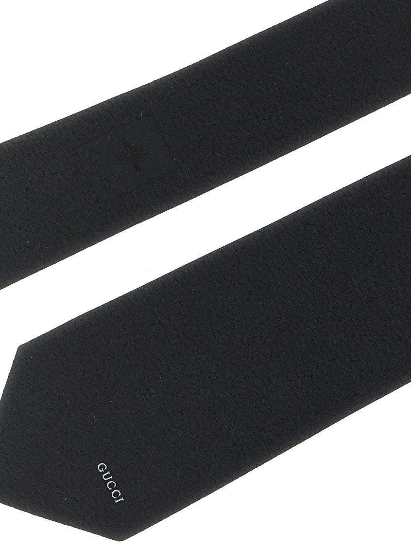Black Textured Tie 3
