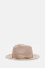 Beige Logo Fedora Hat 1