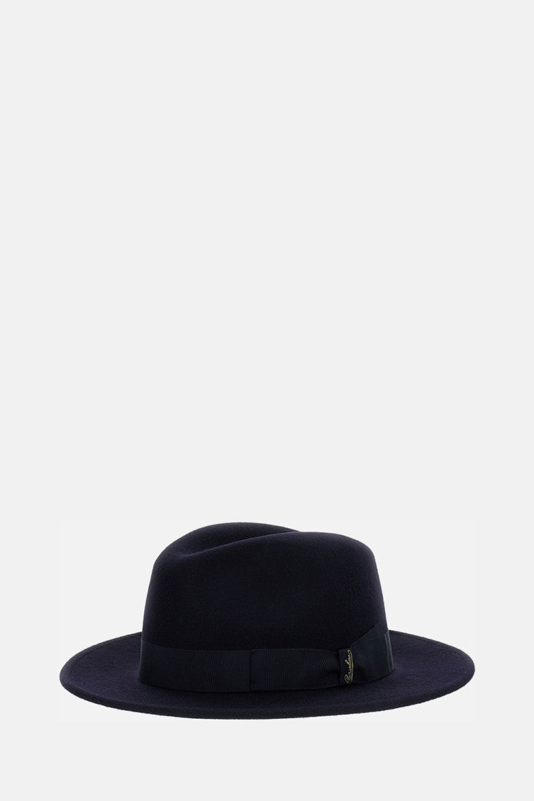 Dark Blue Logo Fedora Hat 1