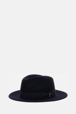 Dark Blue Logo Fedora Hat 1