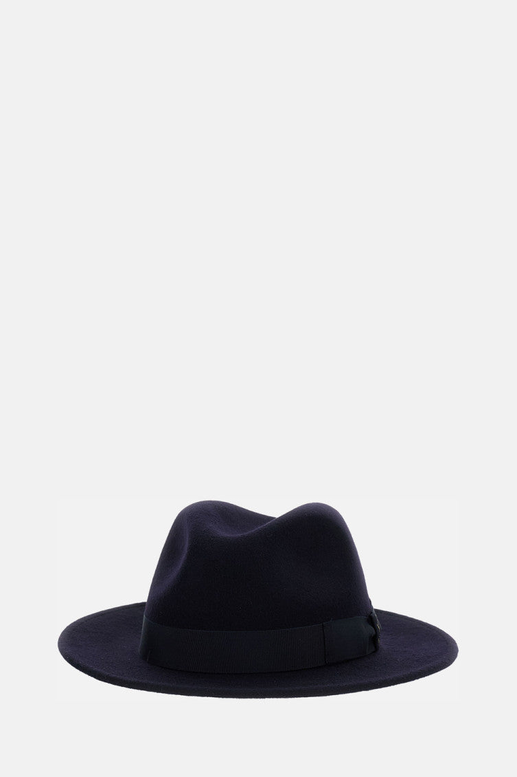 Dark Blue Logo Fedora Hat 2