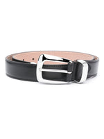 Black Logo Buckle Belt 1