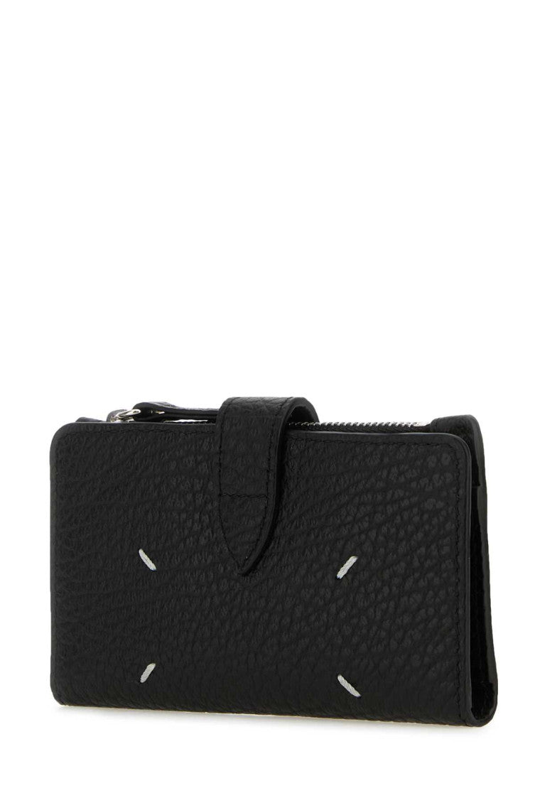 Black Signature Four Stitch Wallet 2