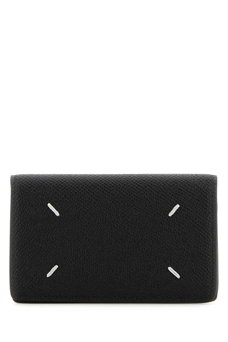 Black Four Stitch Wallet 1