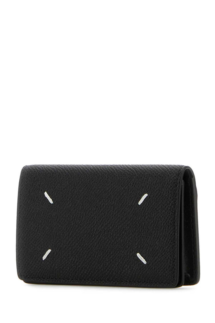 Black Four Stitch Wallet 2