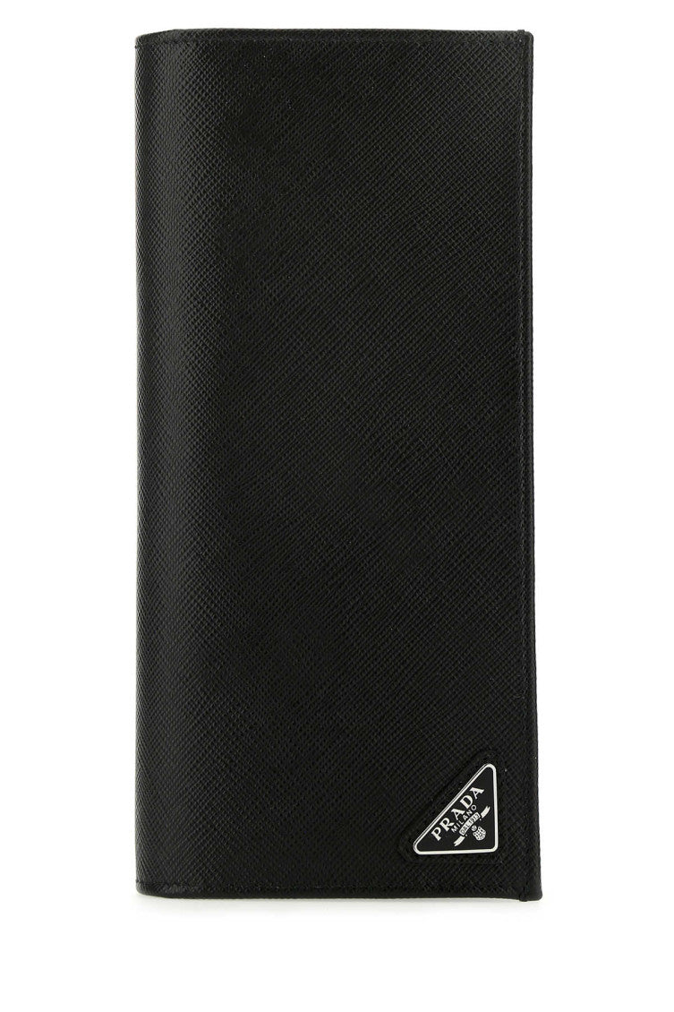 Black Long Fold Wallet 1