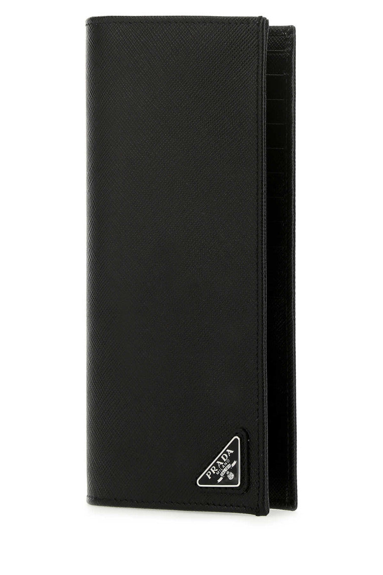 Black Long Fold Wallet 2