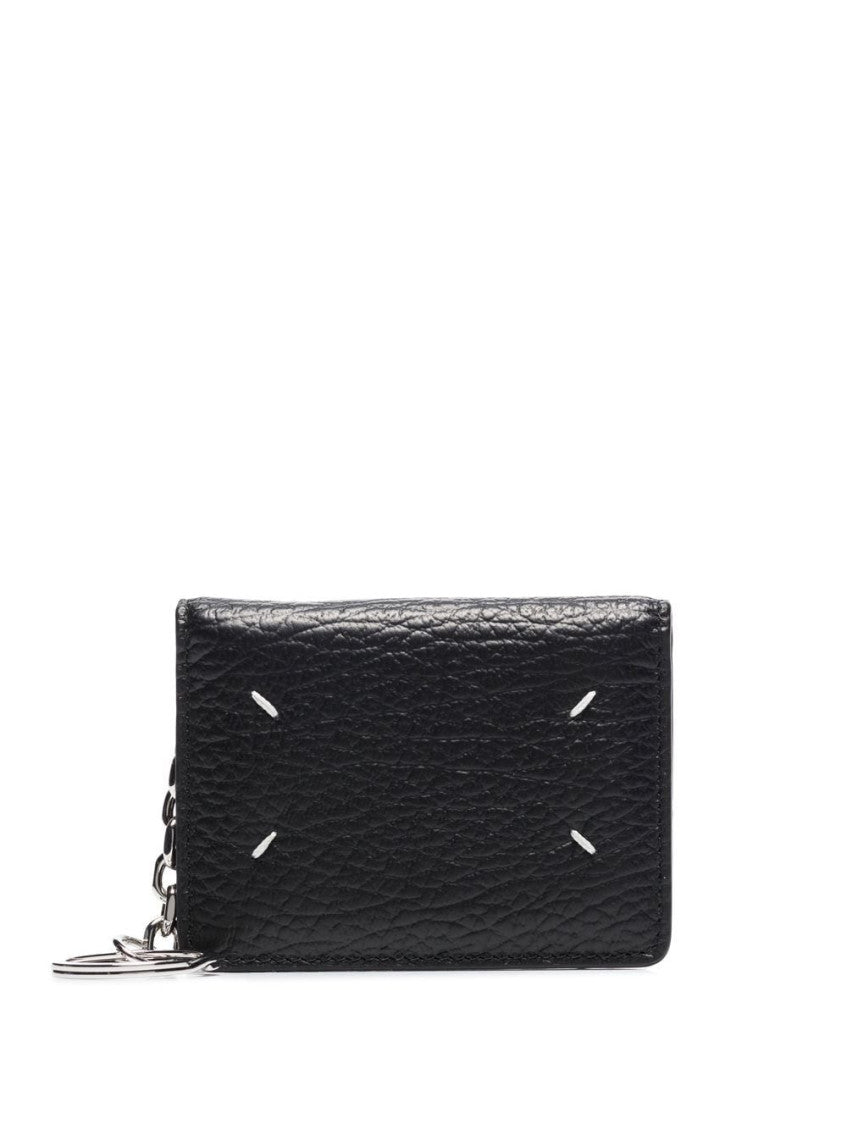 Black Four Stitches Wallet 1