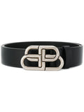 Black Logo Buckle Belt 1