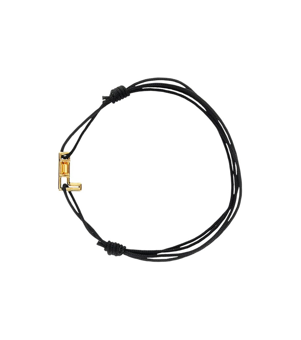 Black Letter L Bracelet 1