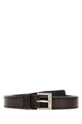 Brown Logo Buckle Belt 1