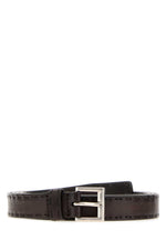 Brown Logo Buckle Belt 1