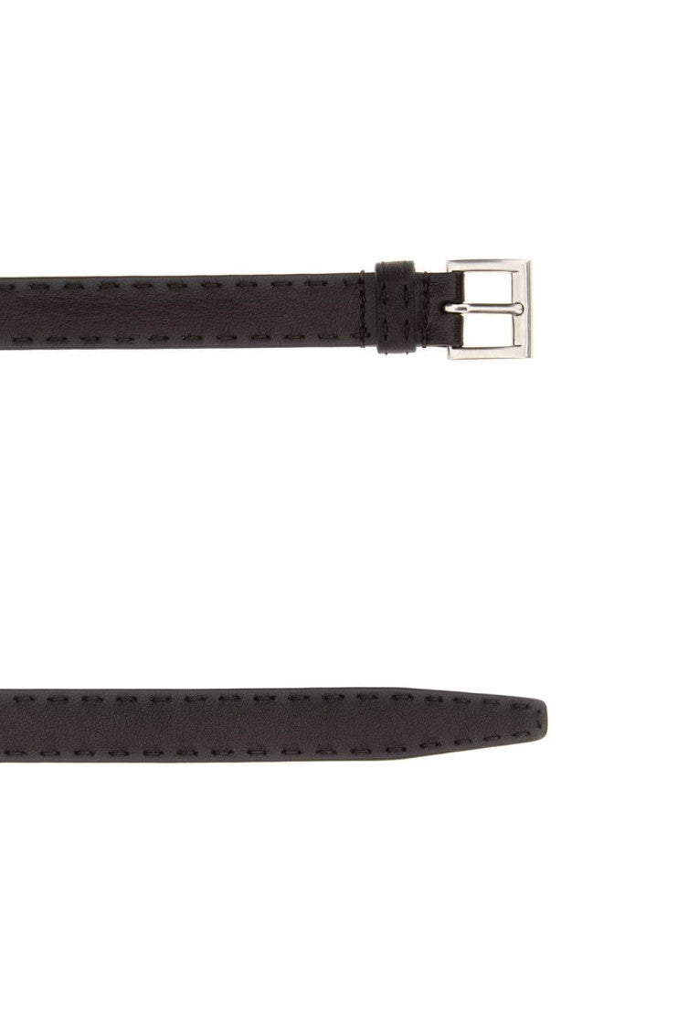 Brown Logo Buckle Belt 2