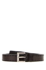 Brown Logo Buckle Belt 1