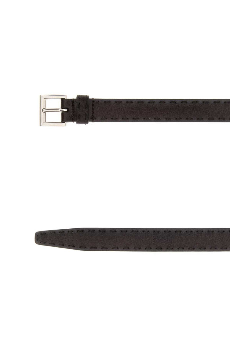Brown Logo Buckle Belt 2