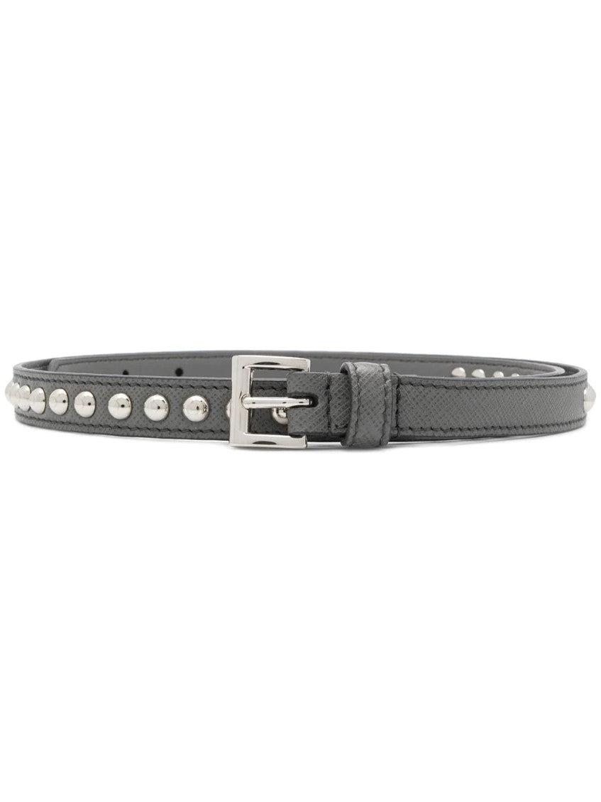 Grey Studded Buckle Belt 1