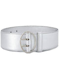 Silver Logo Buckle Belt 1