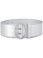 Silver Logo Buckle Belt 1