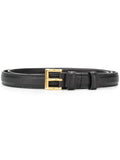 Black Logo Buckle Belt 1