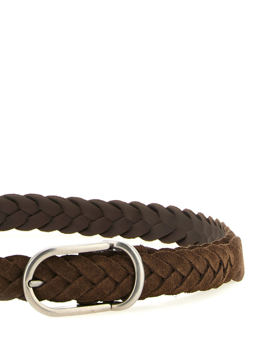 Brown Woven Buckle Belt 3