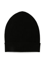 Black Knitted Beanie Cap 1
