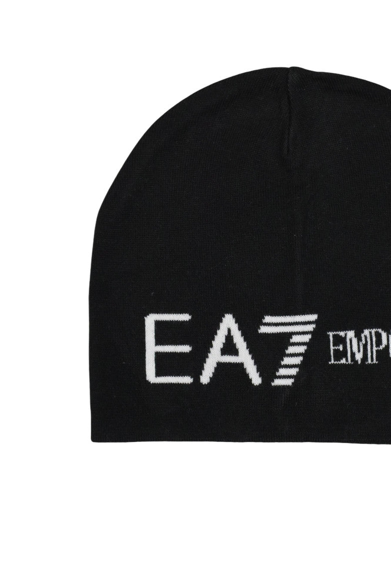 Black White Logo Beanie Cap 3