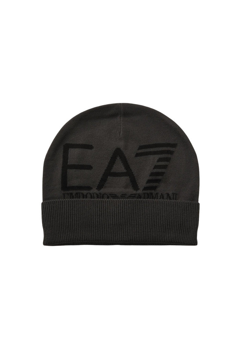 Black Logo Beanie Cap 1