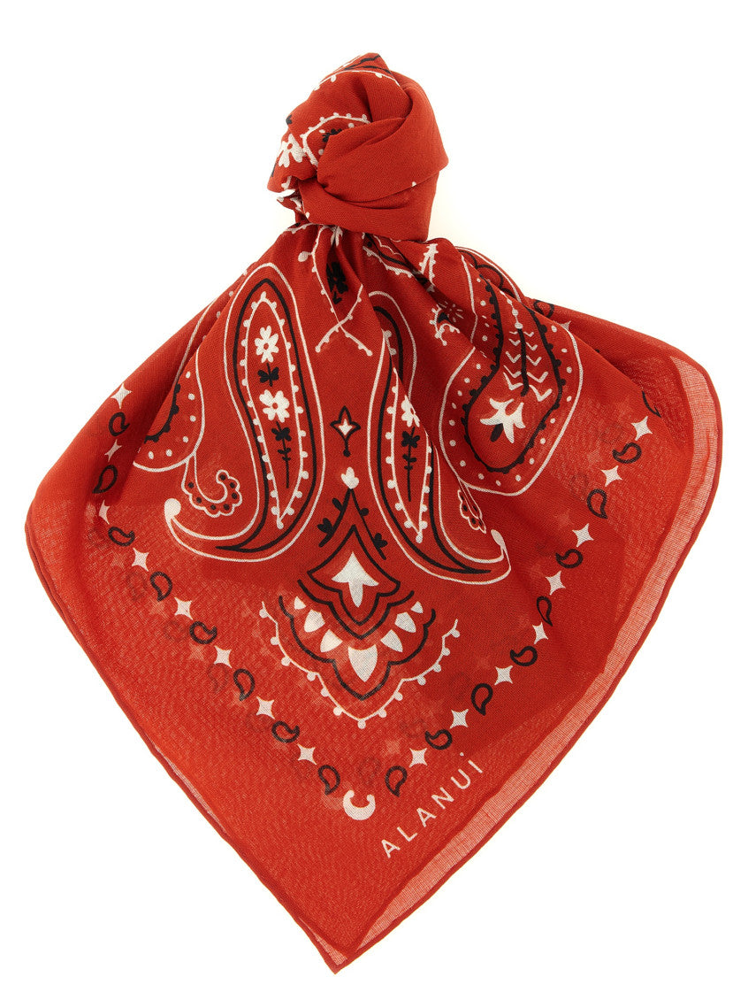 Red Bandana Paisley Scarf 1