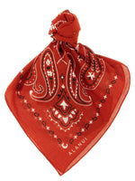 Red Bandana Paisley Scarf 1