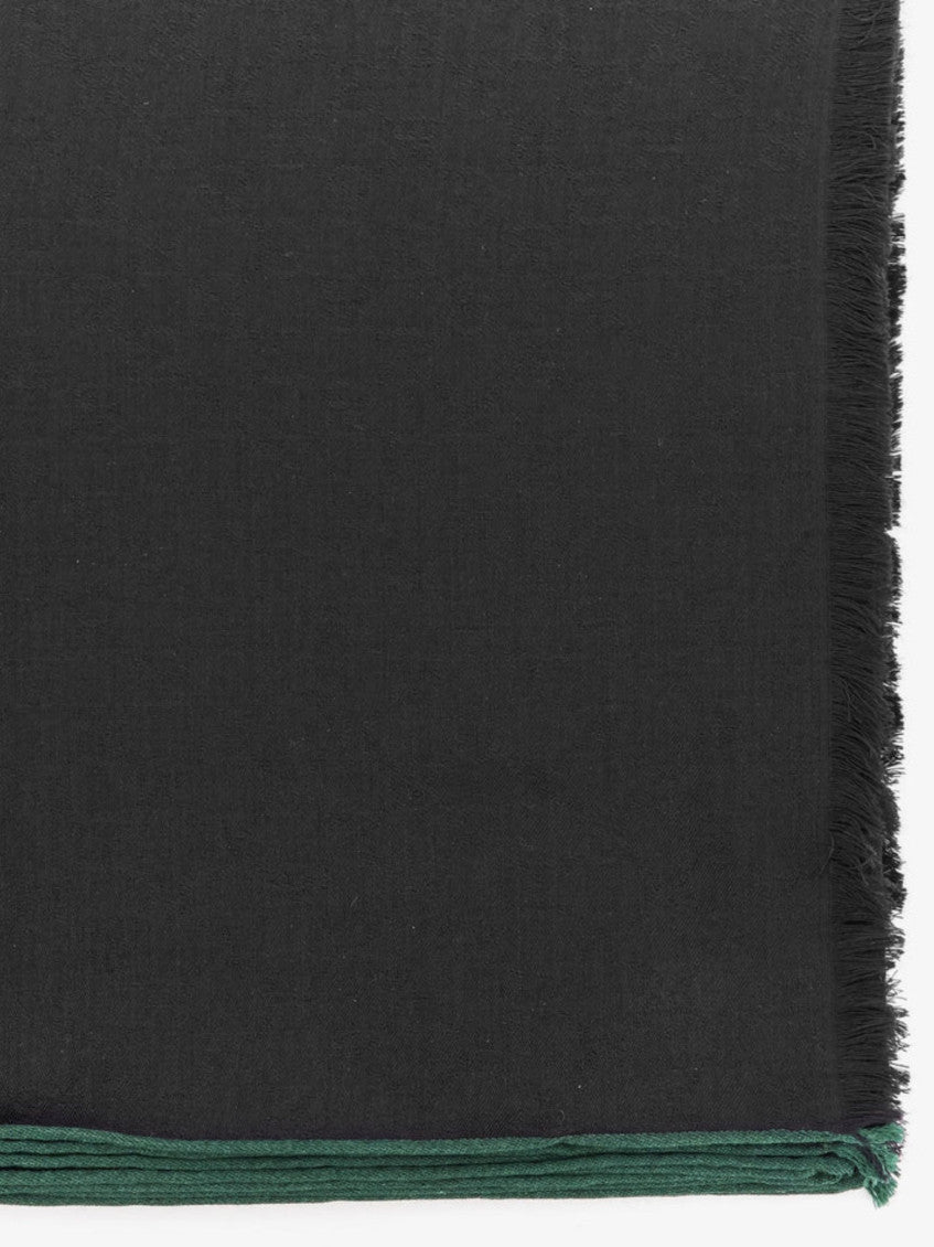 Black Classic Solid Scarf 2