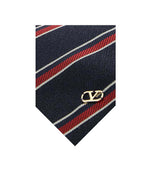 Black Red Stripes Tie 1