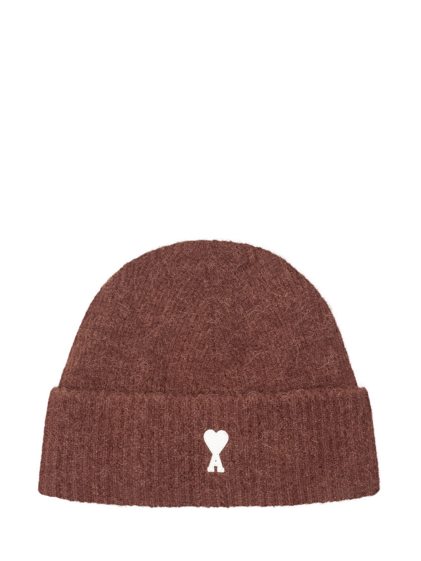 Brown Logo Beanie Cap 1