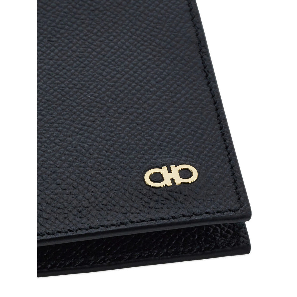 Black Gancini Textured Wallet 4