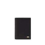 Black Gancio Textured Wallet 1