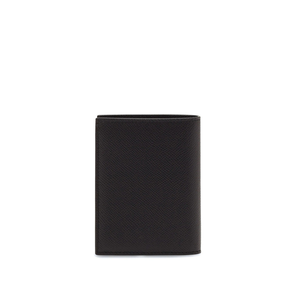Black Gancio Textured Wallet 2