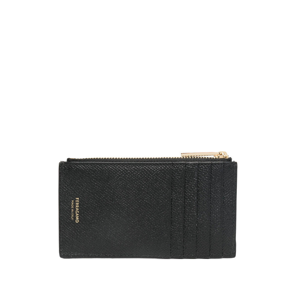 Black Gancini Textured Wallet 2