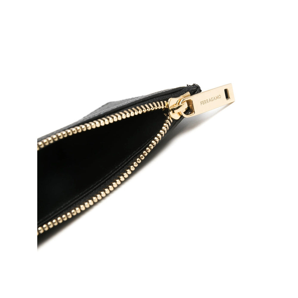 Black Gancini Textured Wallet 3