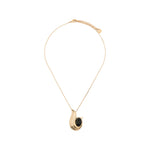 Golden Sculptural Pendant Neckpiece 1